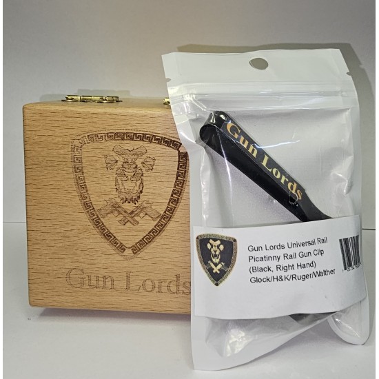 Gun Lords Universal Rail Picatinny Rail Gun Clip Black