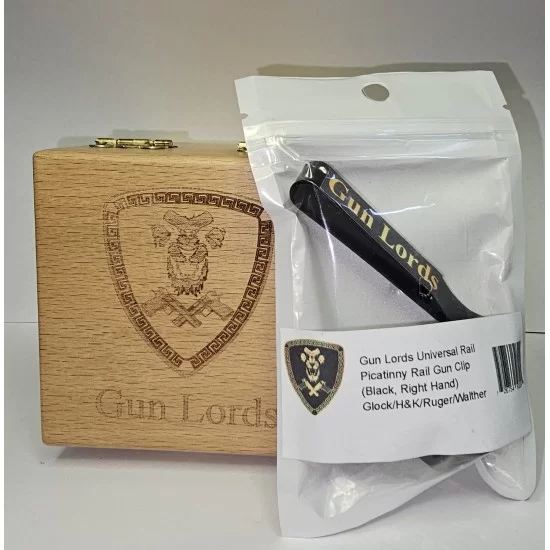 Gun Lords Universal Rail Picatinny Rail Gun Clip Black