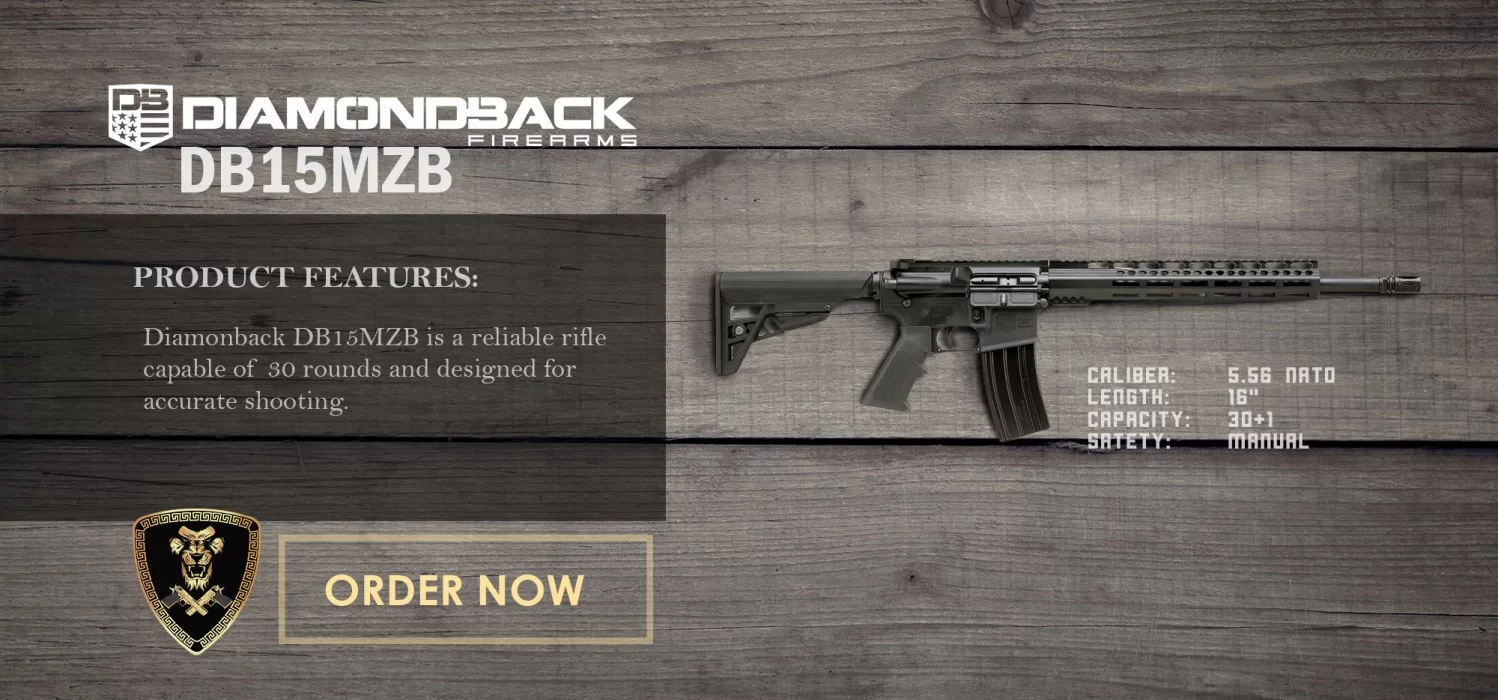 DBF DB15 223 RFL 16B 30R 12ML Rifle: Semi-Auto Diamondback Firearms DB15